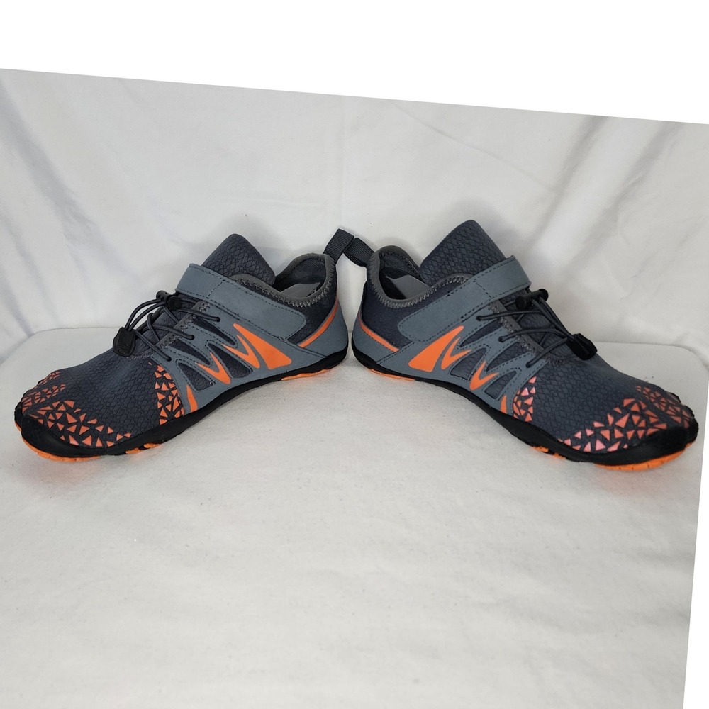 Sport Water Shoes Quick-Dry Barefoot Aqua Socks Beach Swim Gray Orange 42 - Picture 2 of 7